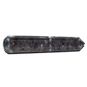 Baguettes de massage Agate Orgone-Feng Shui sculpté gravé Décoration intérieure - Product Image 1