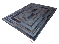 Exquisite handgemachte schwarz braune Leder Gebets teppiche Schneller Versand Rindsleder bestickte Teppiche Bulk Sale für den Heimgebrauch