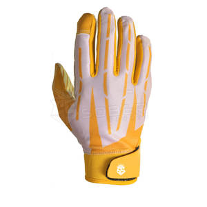 Gants de football américain professionnels en cuir PU, antidérapants, résistants à l'usure, avec protection des doigts personnalisable - Product Image 3