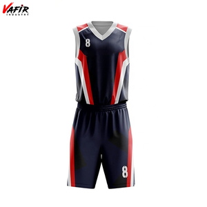 Conjunto de Uniforme de Baloncesto Unisex Personalizado, de Secado Rápido y Transpirable, Antibacterial, 100% Poliéster, para Jugadores de Talla Grande - Product Image 3