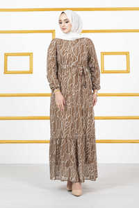 Robe en mousseline à imprimé marguerite, vêtements islamiques, robes turques, mode modeste, abaya, tunique, hijab, robe modeste - Product Image 4