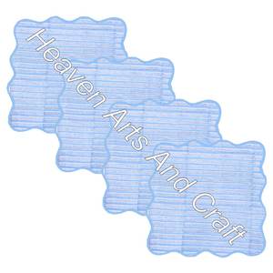 Serviettes de table en métal imprimé bloc à main, ensemble de 4 pièces, décoration Durable pour la maison, la salle de bain d'hôtel, fête de mariage - Product Image 4