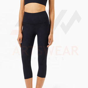 <b>Women</b> high quality legging 180g 100%polyester spandex customized logo gym fitness best quality different color ladies <b>Capri</b> - Product Image 6