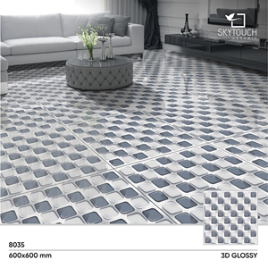 Mármol blanco Panda de calidad premium a precio de fábrica del proveedor líder Aspecto 3D notable Venas grises negras Azulejo de estilo clásico - Product Image 2