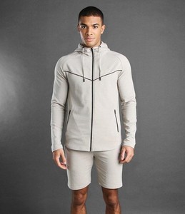 กางเกงขาสั้นมีฮู้ดสำหรับผู้ชาย,ชุดวิ่งเล่นยิมดีไซน์ใหม่ปี - Product Image 5