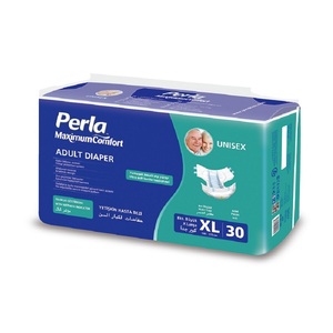 Pañales para Adultos PERLA, 30 Unidades/Paquete, Tela No Tejida, Superficie Seca, Protección Contra Fugas, Unisex, Hechos en Turquía, Spa Japón - Product Image 1
