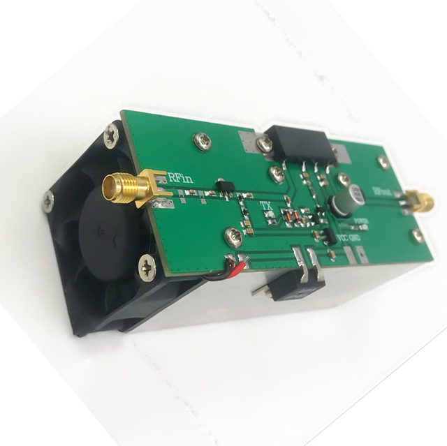 Taidacent 335-480MHz Amplificatore 433MHz RF Amplifier 13W UHF Power Amplifier RF Power Amplifier with Active Cooling