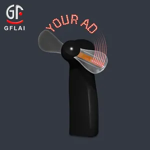 Décor de fête de mariage Mini ventilateur LED clignotant Programmable pour Message personnalisé