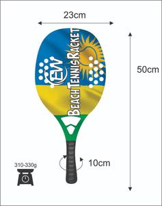 Raquetas de Tenis Playa Personalizadas de Carbono y Fibra de Vidrio con sus Logotipos y Combinaciones de Colores 310-330g 50cm - Product Image 3