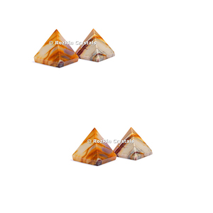 Pyramide de guérison en pierre précieuse 7 Chakra Mookite - Product Image 1