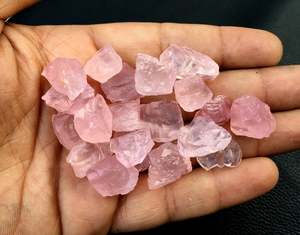 Bénédiction Way perles 10 pièces naturel brut non traité Rose Quartz pierre précieuse Rose cristaux vente en gros - Product Image 2