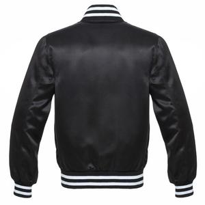SW-VJ 200 Classic Satin Letterman Varsity Jacket for Men Custom American Street Wear Winter Wool Embroidered <b>Patch</b> Work - Product Image 2