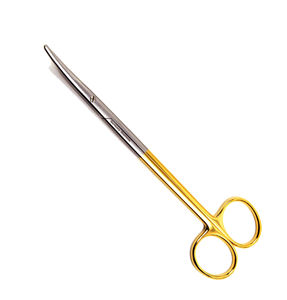 Tijeras para operaciones quirúrgicas dentales, con puntas afiladas tijera de secado, para amígdalas, de acero inoxidable, con certificado CE ISO, modelo Metzenbaum - Product Image 1