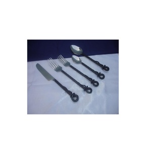 Ensemble de couverts en acier poli antique pour la salade, usage domestique et usage festif, vaisselle d'hôtel, ensemble de couverts fantaisie, ensemble de couverts décoratifs - Product Image 1