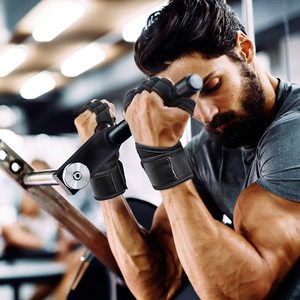Guantes de levantamiento de pesas con espalda descubierta, guantes de alta calidad hechos a medida para entrenamiento deportivo y ejercicio, doble capa de Palma y agarre pesado - Product Image 5