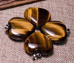 จี้หัวใจหินตาเสือธรรมชาติ ขายส่ง เครื่องประดับพลอยขัดเงา - Product Image 2