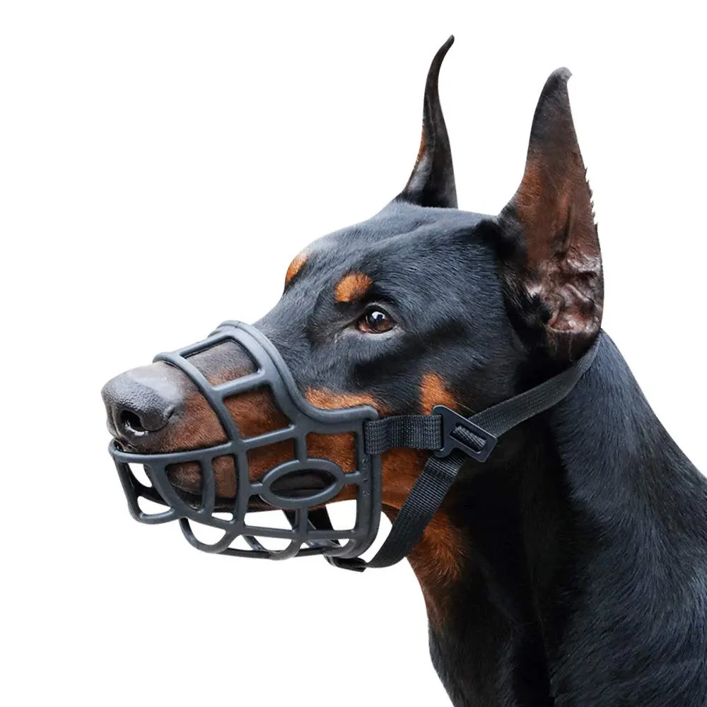 Anti-biting Anti Barking Licking Air Mesh Breathable Drinkable Pet Muzzle Nylon Dog Muzzle for Dogs