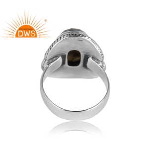 Fire Labradorite Gemstone <b>Ring</b> Jewelry Supplier Ethnic Design 925 <b>Silver</b> <b>Chunky</b> <b>Ring</b> For Girls Jewelry Wholesaler - Product Image 3