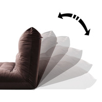 Sofá Cama Individual Plegable Reclinable Moderno Contemporáneo para Dormitorio y Sala de Estar, Estilo Industrial, con Base Giratoria