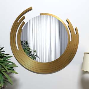 Nuevo diseño exclusivo, espejos de pared de lujo de Metal para decoración del hogar, hoteles y restaurantes, uso de sala de estar, espejo de decoración - Product Image 3