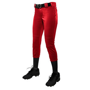 Pantalones de Béisbol y Sóftbol al por Mayor para Jóvenes/Adultos, Pantalones de Práctica para Equipos de Club Femeninos con Ribete/Pantalones de Sóftbol - Product Image 1