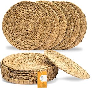 Mantel redondo de jacinto de agua respetuoso con el medio ambiente, con soporte antideslizante, para evitar arañazos, hecho en Vietnam, venta al por mayor - Product Image 6