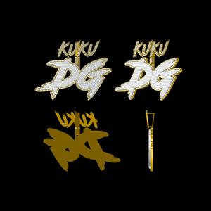 Colgante y abalorio de diamantes de hip-hop de oro amarillo/blanco de 10K personalizado, 50 gramos de oro y 12,27 quilates, peso de diamantes - Product Image 2