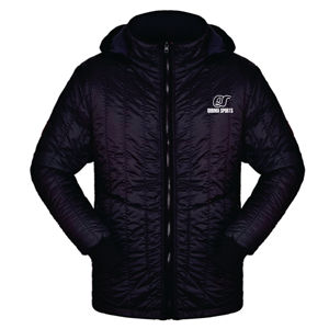 Chaqueta acolchada con capucha de invierno para hombre con ribete de piel de oveja poliéster de punto transpirable - Product Image 2