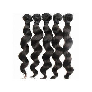 Matériel malaisien naturel pour femmes, assortiments de cuticules, en vrac, 100 cheveux humains, style brésilien brut, vison doux, noir, brillant, ample, vente en gros - Product Image 3