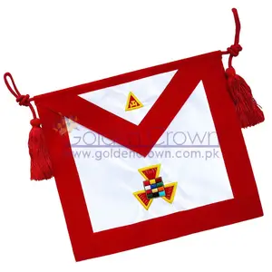 ผ้ากันเปื้อนลายพระราชกกุธภัณฑ์เอชพีงานปักด้วยมือ - Product Image 1