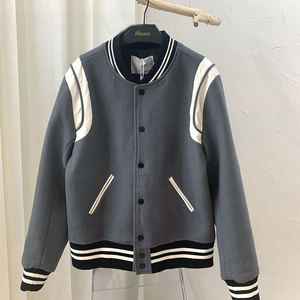 Jaket-Chaqueta de béisbol con bordado para hombre, chaqueta Bomber con logotipo personalizado, ropa de calle, abrigo de Golf, OEM - Product Image 5