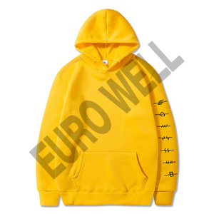 Sweat à capuche décontracté pour homme, coupe courte et ample, épaules tombantes, personnalisable avec logo, idéal pour l'automne et l'hiver - Product Image 3