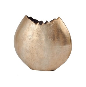 Florero de aluminio hecho a mano con niquelado Diseño creativo clásico Nuevo soporte de flores Floreros de metal al por mayor - Product Image 5