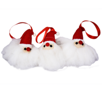 Père Noël en feutre de laine fait main, écologique, durable, réutilisable et doux, personnalisé du Népal – Vente chaude en usine pour la décoration de Noël