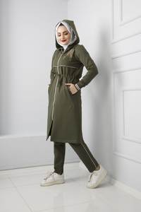 Nouvelle saison femmes 2 pièces survêtements vêtements islamiques Abaya caftan dubaï arabe musulman islamique mode turc qualité - Product Image 4