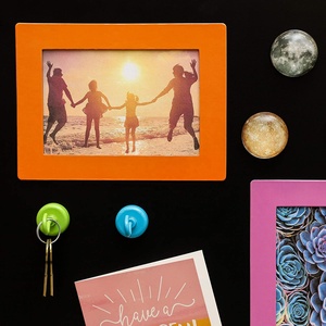 कस्टम रेफ्रिजरेटर के लिए चुंबकीय तस्वीर फ्रेम 4x6 तस्वीरें, चुंबकीय फ्रिज फोटो फ्रेम - Product Image 5