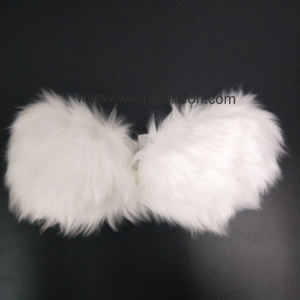 Reggiseno in Pelliccia Bianca Luminoso per Ragazze Sexy, per Club e Danza, Reggiseno Luminoso per Performance - Product Image 5