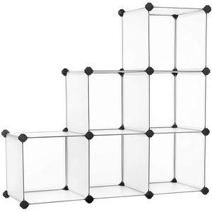 غرفة نوم غرفة المعيشة مكتب 6-مكعب خزانة رفوف التخزين <span class=keywords><strong>DIY</strong></span> البلاستيك خزانة مجلس الوزراء مكعب التخزين المنظم - Product Image 2