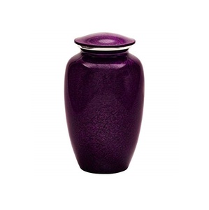 Human <b>Ashes</b> Cremation <b>Urn</b> Classic Design Purple Color Finest Quality Metal Funeral Supplier Keepsake <b>Urn</b> <b>for</b> Man and Woman - Product Image 1