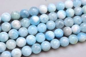 Cuentas de Aguamarina Natural, cuentas de cristal Natural, venta al por mayor, directa de fábrica, 6 MM - Product Image 3
