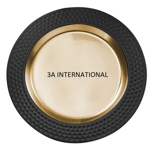 Decoración de mesa para fiesta de boda de aspecto real, plato para servidor de alimentos, productos de cocina con borde negro, plato de forma redondeada - Product Image 6