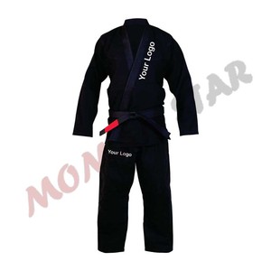 100% algodón 350 Gsm estilo Simple Jiu Jitsu uniforme personalizado desgaste de artes marciales - Product Image 2