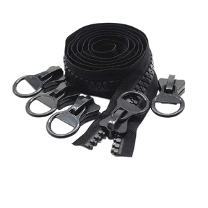 Cremallera de plástico de extremo abierto de alta calidad al por mayor con dientes grandes Producto Premium en el género de la cremallera - Product Image 1