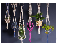 Kit de propagation en macramé moderne, support de plante en coton toutes saisons pour la maison et le jardin, pour les restaurants