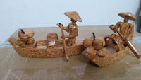 Souvenir artisanal en noix de coco / Singe en noix de coco pour cadeau / Artisanat en coquille de noix de coco (Sandy84587176063 WS)