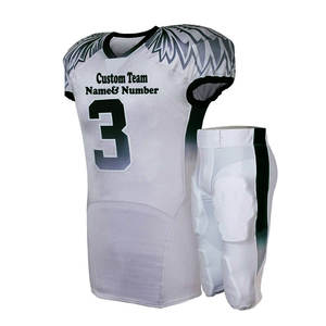 Uniforme de football américain personnalisé grande taille attirail respirant maillot en sergé pour adultes - Product Image 4