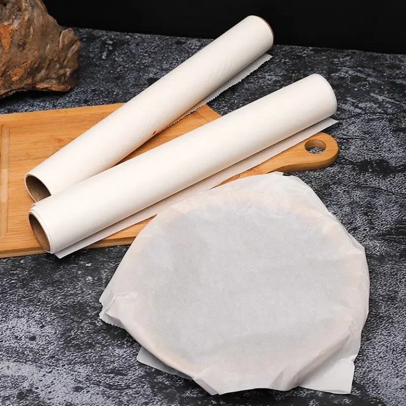 High Quality Greaseproof Paper Roll Non Stick White Baking Paper Roll For Food Baking & Cooking Baking Sheets Paper