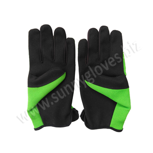 2019 venta al por mayor de cuero sintético certificado CE EN 388 guantes de seguridad antideslizantes para perforación de petróleo y gas con protección para las manos - Product Image 1