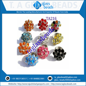 Nouveau fabricant de bagues en verre à motif floral - Product Image 5