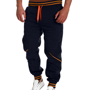 กางเกงวอร์มผ้าปักลายสำหรับใส่ออกกำลังกายวิ่งจ๊อกกิ้งลำลองมีซิปเอวสูงเข้ารูป - Product Image 4